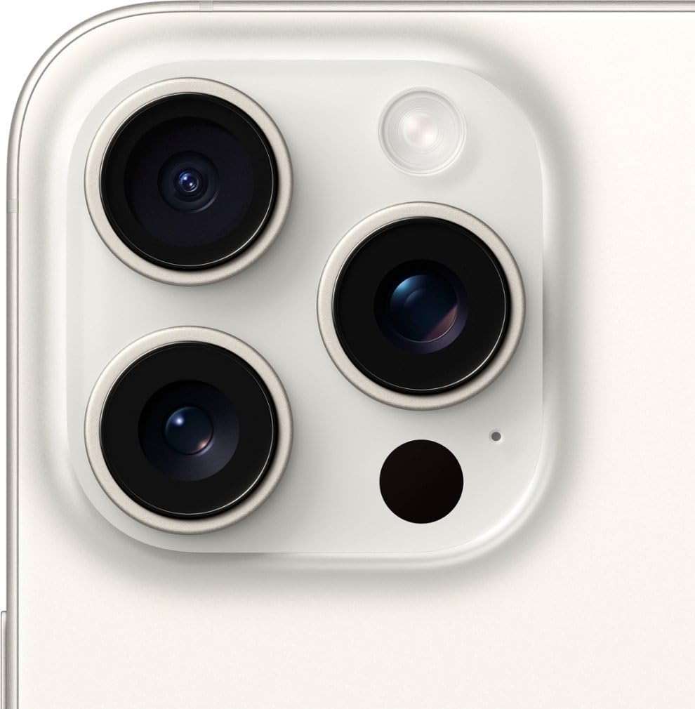 Apple iPhone 15 Pro, 128GB, White Titanium - Locked to AT&T (Renewed) - Image 3