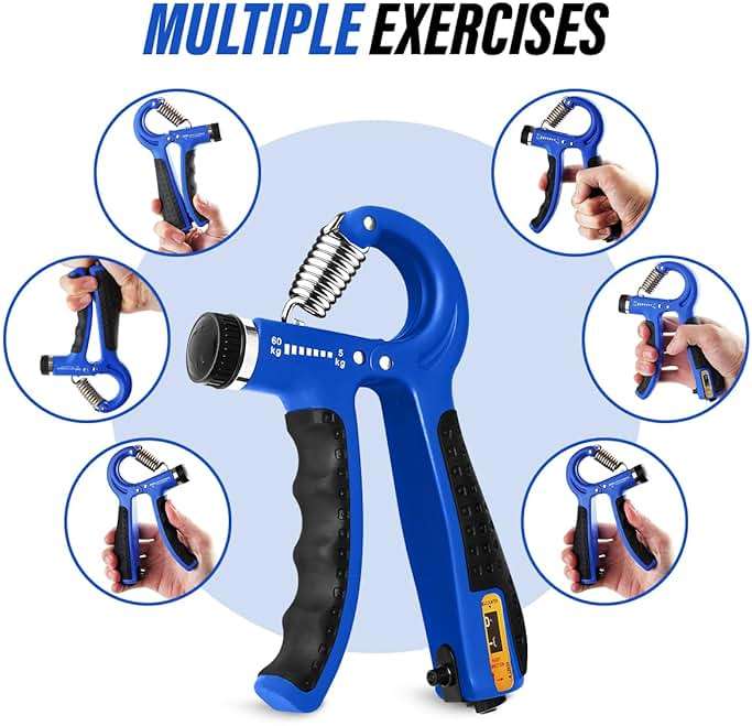 Hand Grip Strengthener Trainer with Adjustable Resistance 10-130lbs (4.5-59kg), Forearm Hand Grip Strength Exerciser for Muscle Building, Injury Recovery, and Therapy Stress Relief - Image 6