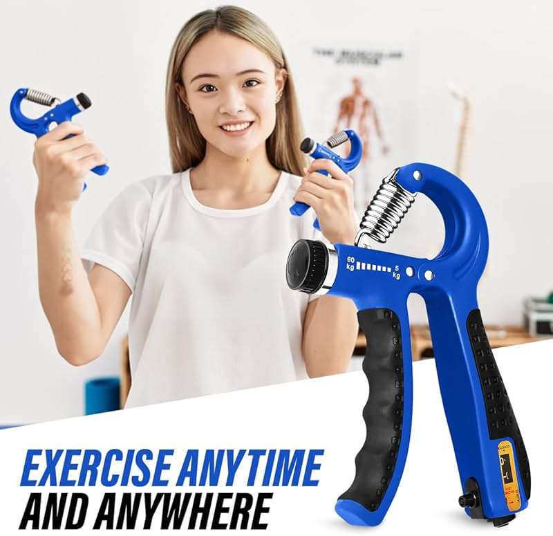 Hand Grip Strengthener Trainer with Adjustable Resistance 10-130lbs (4.5-59kg), Forearm Hand Grip Strength Exerciser for Muscle Building, Injury Recovery, and Therapy Stress Relief - Image 7