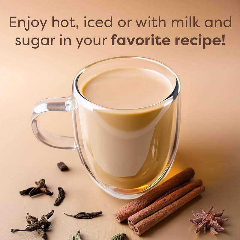 Waka Traditional Chai Tea Powder Mix - Chai Tea Concentrate Sugar Free, Pure Leaves from India, Natural Spices, Unsweetened, No Additives (4.5oz Pouch, 195 Servings) - Image 5
