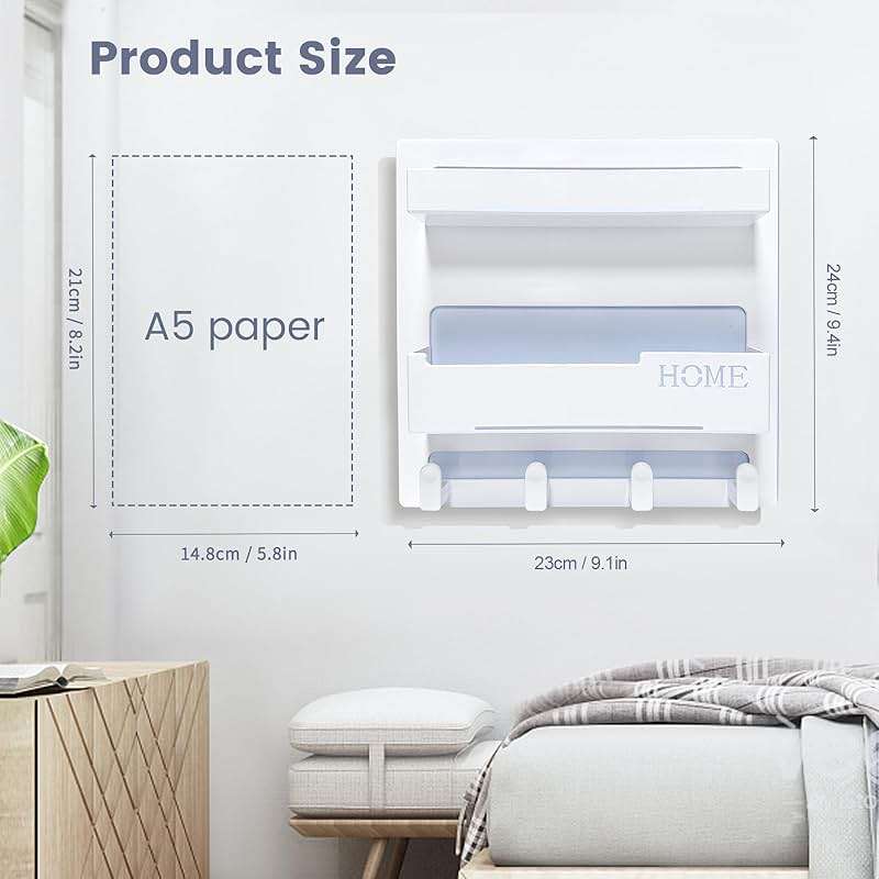 CHENYAOAI Bedside Shelf Accessories Organizer, Wall Mount Self Stick On, Cute Room Decor Aesthetic, Girls Room Decor, Cool Stuff for Bedroom Storage and Organization - Image 2