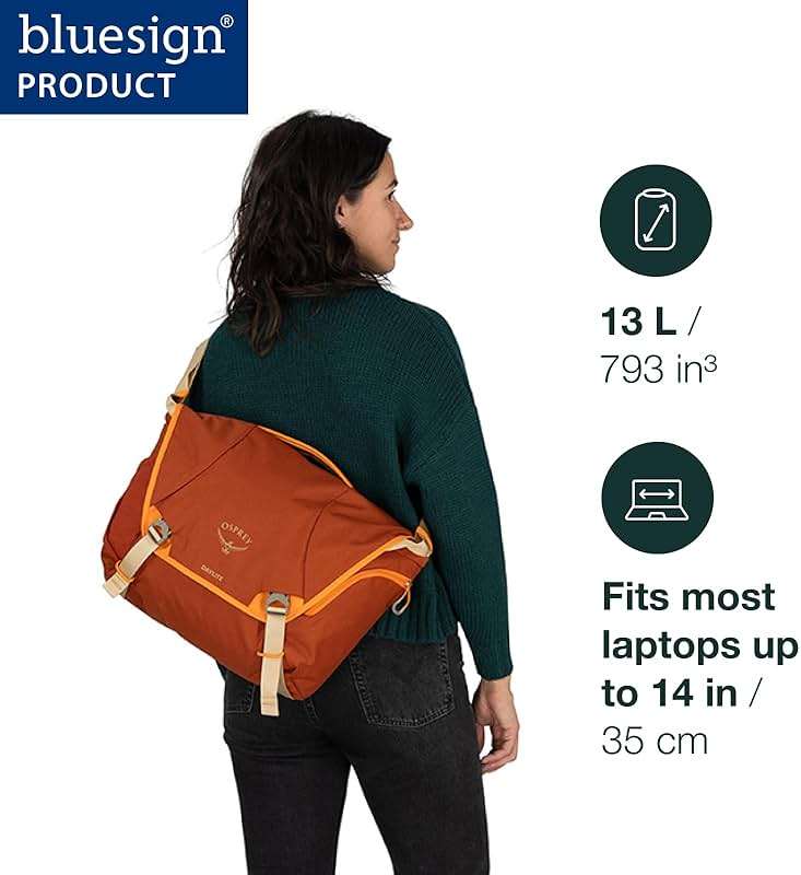 Osprey Daylite 12L Messenger Bag - Durable Crossbody Shoulder Bag with Laptop Sleeve and Bottle Pocket - Image 2