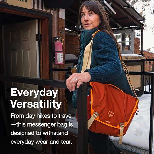 Osprey Daylite 12L Messenger Bag - Durable Crossbody Shoulder Bag with Laptop Sleeve and Bottle Pocket - Image 4