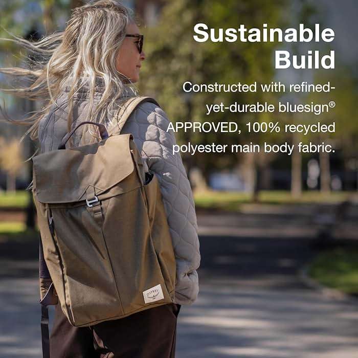 Osprey Arcane Flap Pack Laptop Backpack, Earl Grey Heather - Image 3