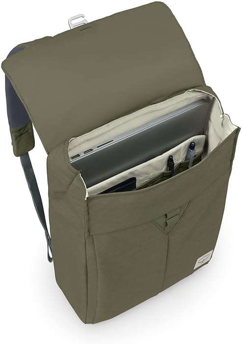 Osprey Arcane Flap Pack Laptop Backpack, Earl Grey Heather - Image 6