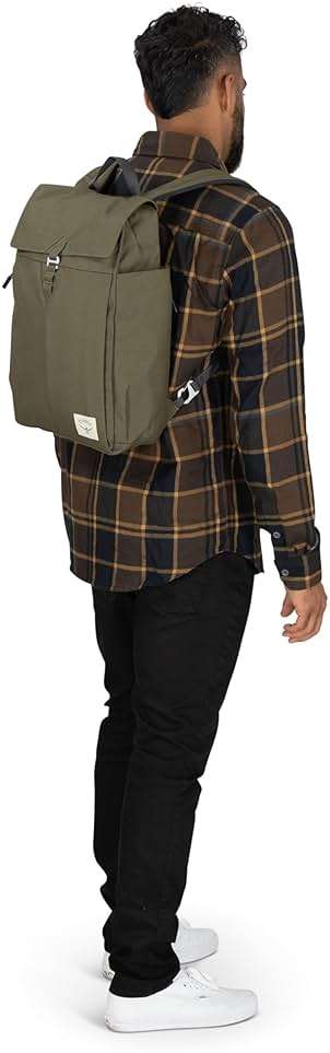 Osprey Arcane Flap Pack Laptop Backpack, Earl Grey Heather - Image 10