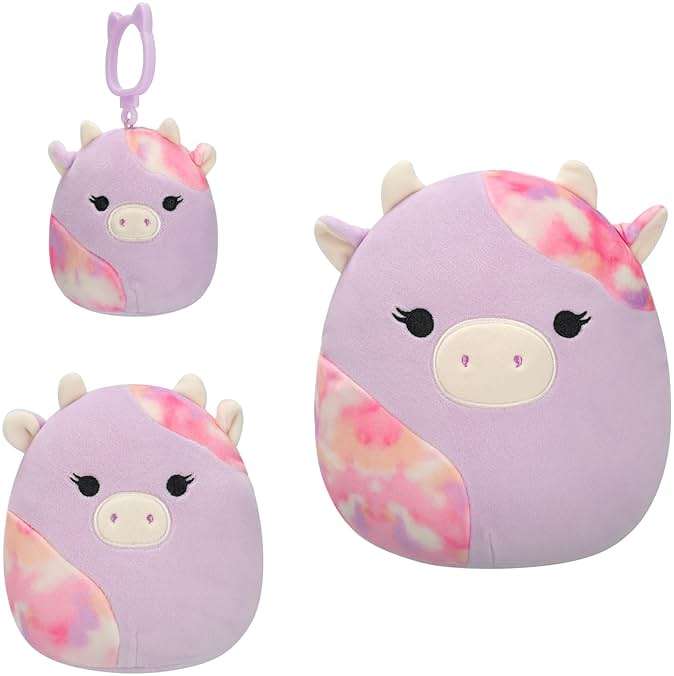 Squishmallows Original Suri Sunset Cow 3-Pack (3.5in, 5in, 8in) – Official Jazwares Plush - Image 1