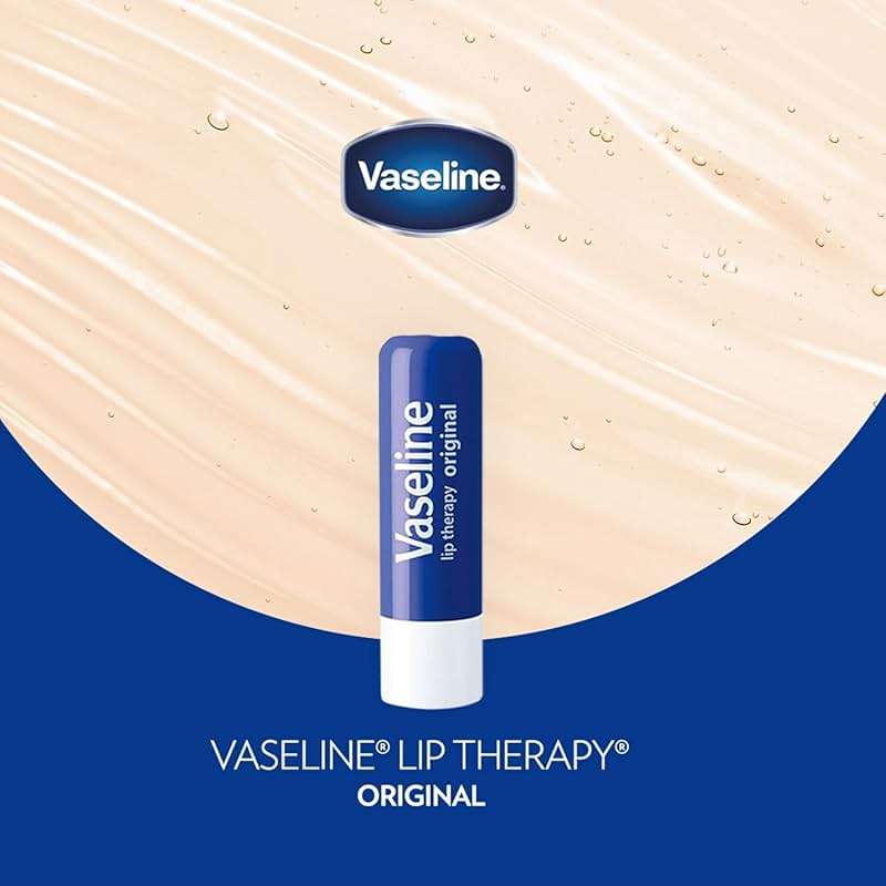 Vaseline Lip Therapy Original 8-Pack – Lip Moisturizer for Dry, Cracked Lips, 0.16 Oz Ea - Image 3