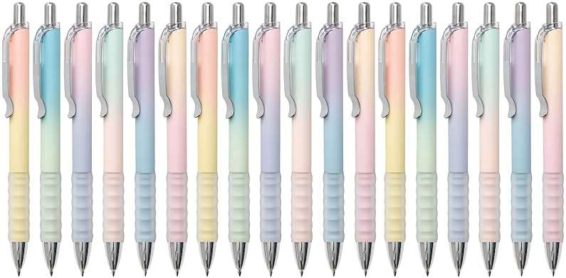 Aisibeiger Gel Pens Fine Point 0.7mm Black Ink Gel Pen Retractable Cute Pens for Smooth Writing School Office Supplies, Pack of 18 - Image 1