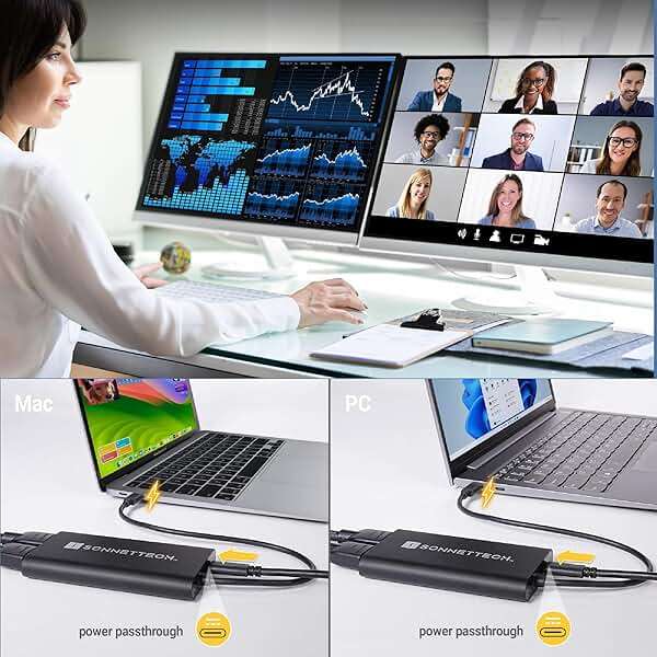 SoNNeT DisplayLink USB-C to Dual 4K 60Hz HDMI Adapter - Image 5
