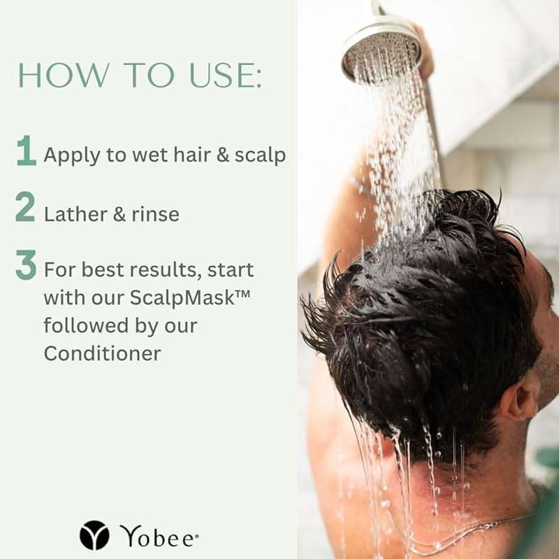 Yobee Rebalancing Shampoo – Sulfate-Free Dry, Flaky & Itchy Scalp Care | Probiotic Shampoo with Organic Honey, Turmeric, Vitamin B12 & Oat | Dandruff, Eczema & Psoriasis Relief | Doctor Founded - Image 5