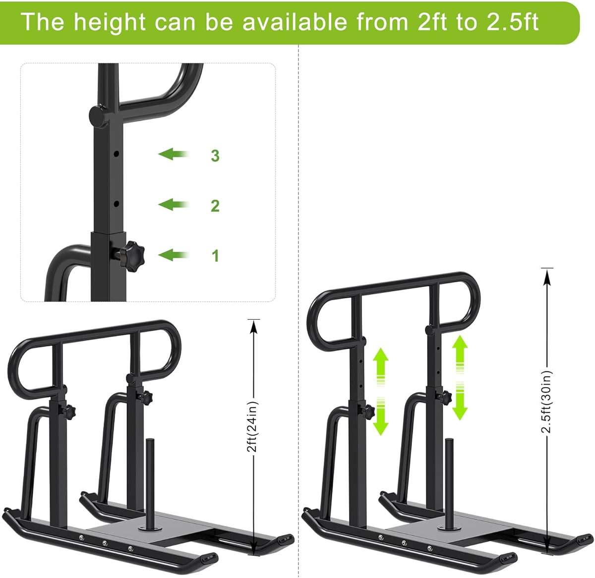 Kipika Weight Sled, Workout Sled, Fitness Strength Training Sled, Speed Training Sled for Athletic Exercise, Speed Improvement, Easily Through Obstacles, Suitable for 1" & 2" Weight Plate - Image 2