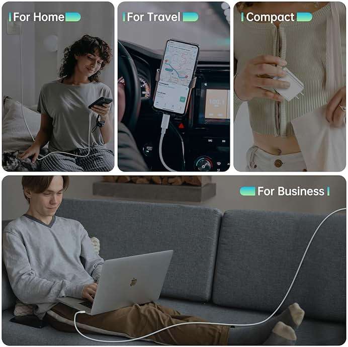 iPhone Charger Fast Charging【MFi Certified】 2Pack 20W PD USB C Wall Charger 6&10FT Cable Fasting Charging Adapter Compatible with iPhone 14Pro/13 Pro/12/12 Pro Max/11 Pro Max/XS Max/XS/XR/X/8 and More - Image 7