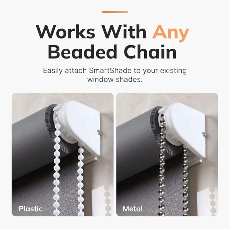 RYSE SmartShade & Wired Plug | Retrofit & Upgrade Existing Beaded Blinds | Convert Normal Shades into Motorized Electric Shades | Easy Control with RYSE Smartphone App | Lifts Blinds up to 9ft x 9ft - Image 3