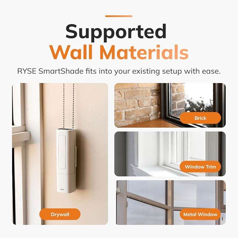 RYSE SmartShade & Wired Plug | Retrofit & Upgrade Existing Beaded Blinds | Convert Normal Shades into Motorized Electric Shades | Easy Control with RYSE Smartphone App | Lifts Blinds up to 9ft x 9ft - Image 5