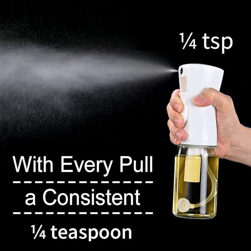 MyHome 101 Glass Oil Sprayer for Cooking, 6.7 fl.oz | Olive Oil Mister, Spray Bottle, Air Fryer Accessories, Refillable Dispenser - Image 5
