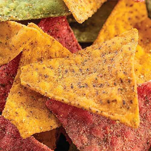 Sensible Portions Garden Veggie Flavor Burst Tortilla Chips, Nacho, 6 Oz - Image 3