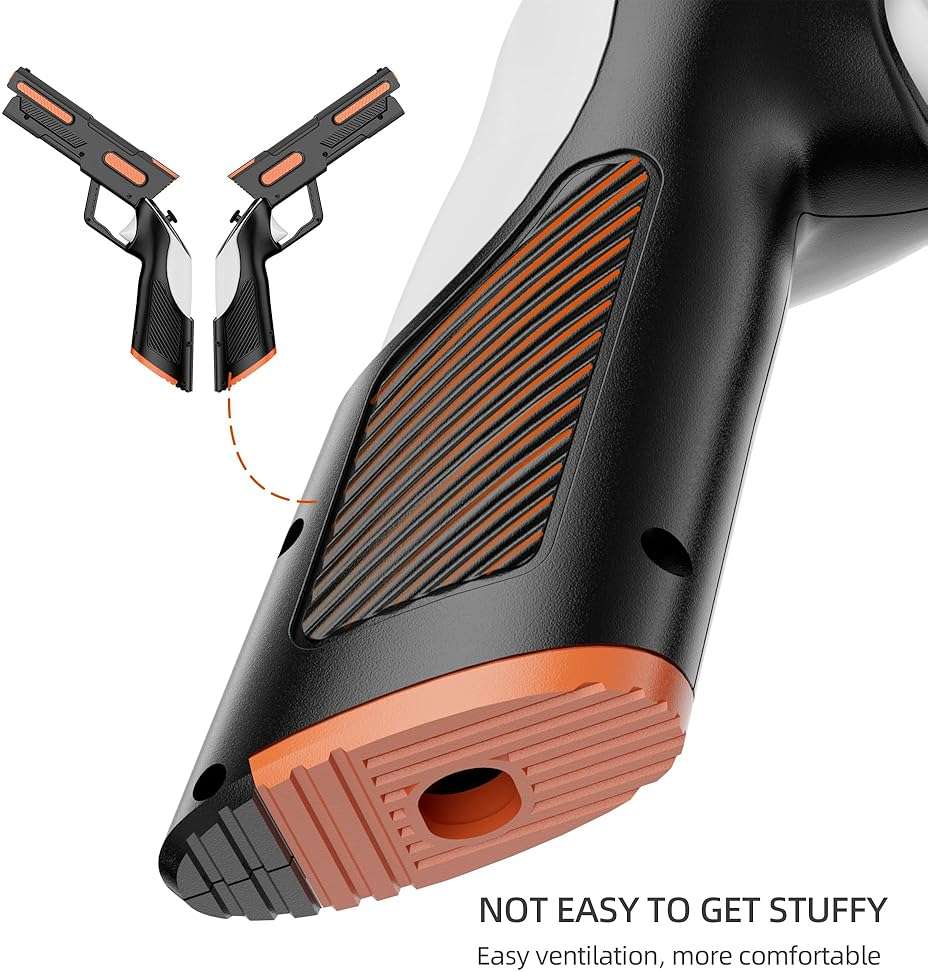 APEXINNO VR Gun Stock Cover for Meta Quest 3 & Quest 3S Controllers, P-istol Grips for Oculus Quest 3/3S, Enhanced FPS Game Feel with Realistic Holding, Handle Shell Case Protector - Image 5