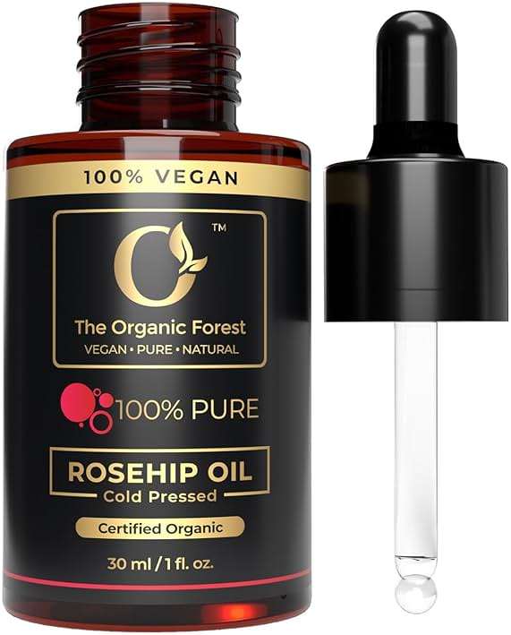 100% Plant Based Rose hip oil cold pressed organic | RoseHip Oil for Face & Skin, Natural Moisturizer, Hydrating & Nourishing, Non-Greasy - For All Skin Types - Image 1