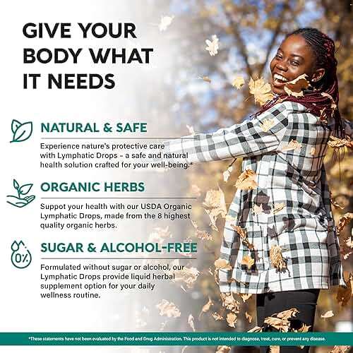 USDA Organic Lymphatic Drainage Supplement - Echinacea | Elderberry | Dandelion | Rosehip | Cleavers | Calendula | Burdock - Lab Tested - Lymph System Drops - Immune Support, Cleanse & Detox, 2 fl oz - Image 2