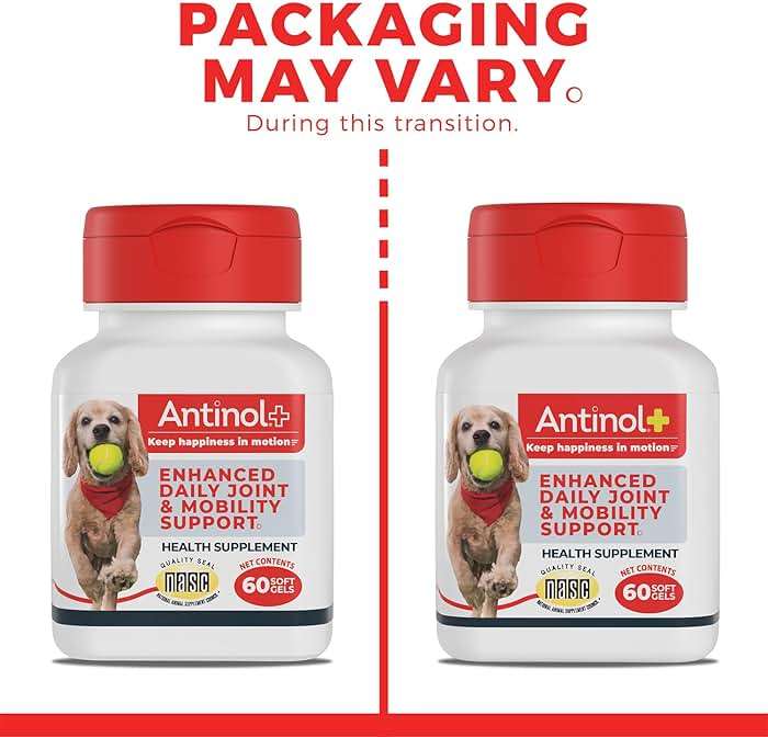 Antinol Plus, Mobility, Hip, and Joint Supplement for Dogs, Green-Lipped Mussels and Krill Oil - Dog Joint Supplement, Better and Faster Than Glucosamine and Chondroitin, 120 Soft Gels - Image 8