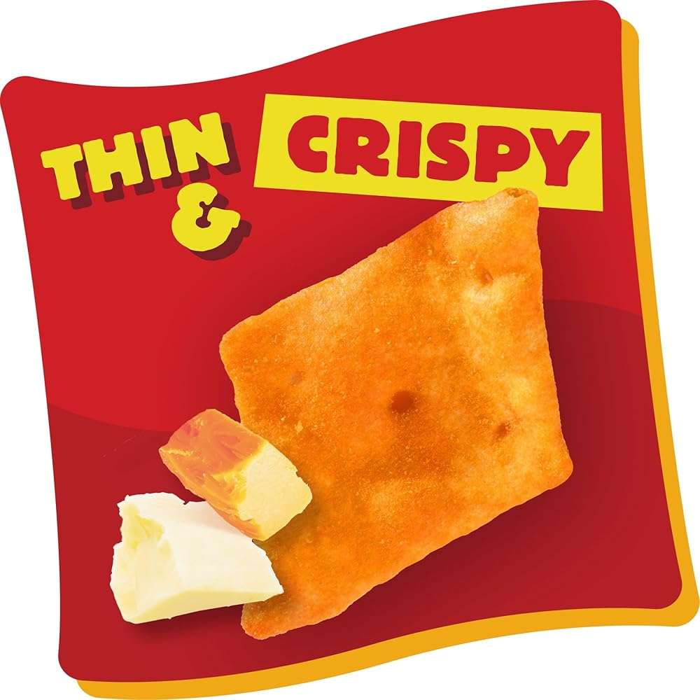 Cheez-It Snap'd Cheese Cracker Chips, Thin Crisps, Lunch Snacks, Double Cheese, 9oz Box (12 Pouches) - Image 6