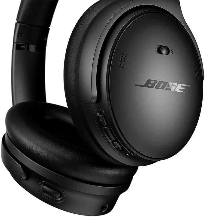 Bose QuietComfort Wireless Noise Cancelling Headphones, Bluetooth Over Ear Headphones with Up to 24 Hours of Battery Life, Black (Renewed) - Image 5