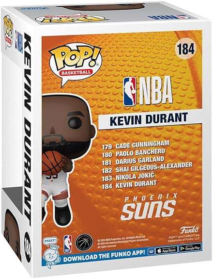 Funko POP! NBA: Suns - Kevin Durant - Collectable Vinyl Figure - Gift Idea - Official Merchandise - for Kids & Adults - Sports Fans - Model Figure for Collectors and Display - Image 3