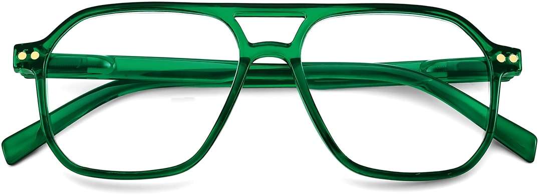 FEISEDY Retro Aviator Reading Glasses Square Readers with Spring Hinge Blue Light Reading Glass for Women Men B0068 - Image 9