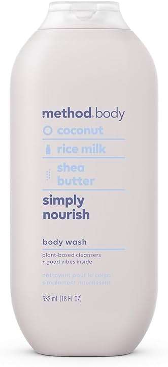 Method Body Wash, Simply Nourish, Paraben and Phthalate Free, 18 oz (Pack of 1) - Image 1
