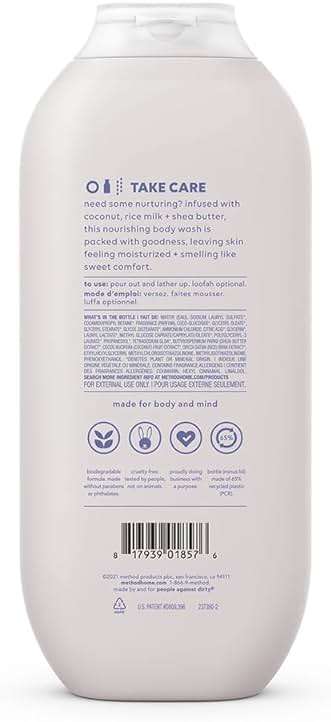 Method Body Wash, Simply Nourish, Paraben and Phthalate Free, 18 oz (Pack of 1) - Image 2