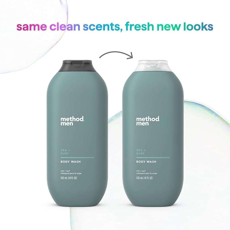 Method Men Body Wash, Sea and Surf Scent, Paraben and Phthalate Free, Quick-Lathering Cleansers, Cruelty Free, 18 oz (Pack of 1) - Image 5