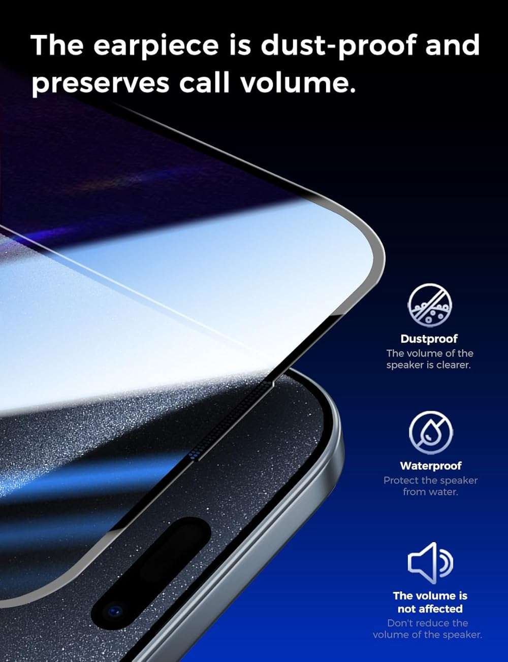 MAGIC JOHN 2 Pack for iPhone 15 Pro (6.1 inch) Tempered Glass Screen Protector, Auto Dust-Elimination Installation, Bubble Free, Dynamic Island Compatible, HD Clear, Easy Installation - Image 6