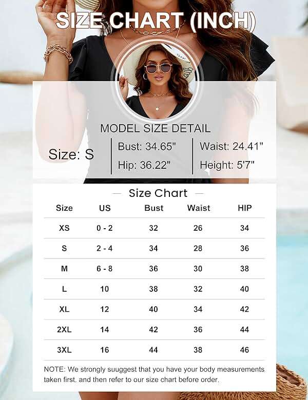 Blooming Jelly Women's Tummy Control Swimsuits Slimming One Piece Bathing Suit Ruffle Wrap V Neck Swimwear - Image 6