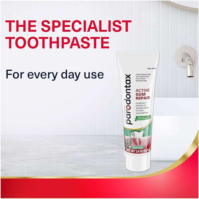 Parodontax Active Gum Repair Breath Freshener Toothpaste, Clinically Proven to Reverse Signs of Early Gum Disease, 3.4 oz (3 Pack) - Image 11