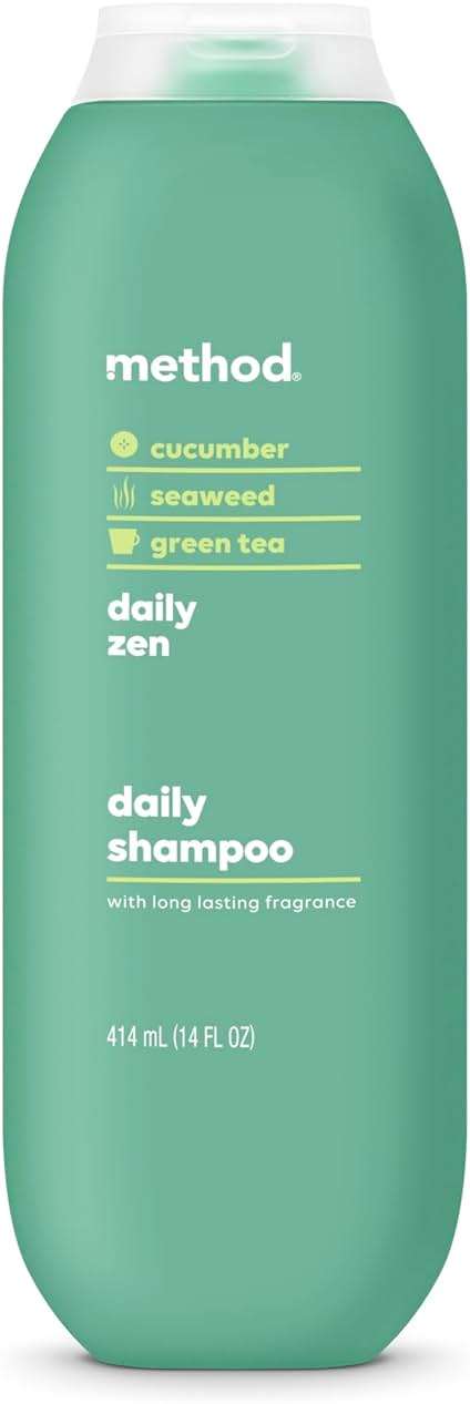 Method Daily Zen Shampoo - Daily Clean for All Hair Types, Softens and Nourishes Hair, Color Safe - Sulfate Free - 14 oz - Image 1