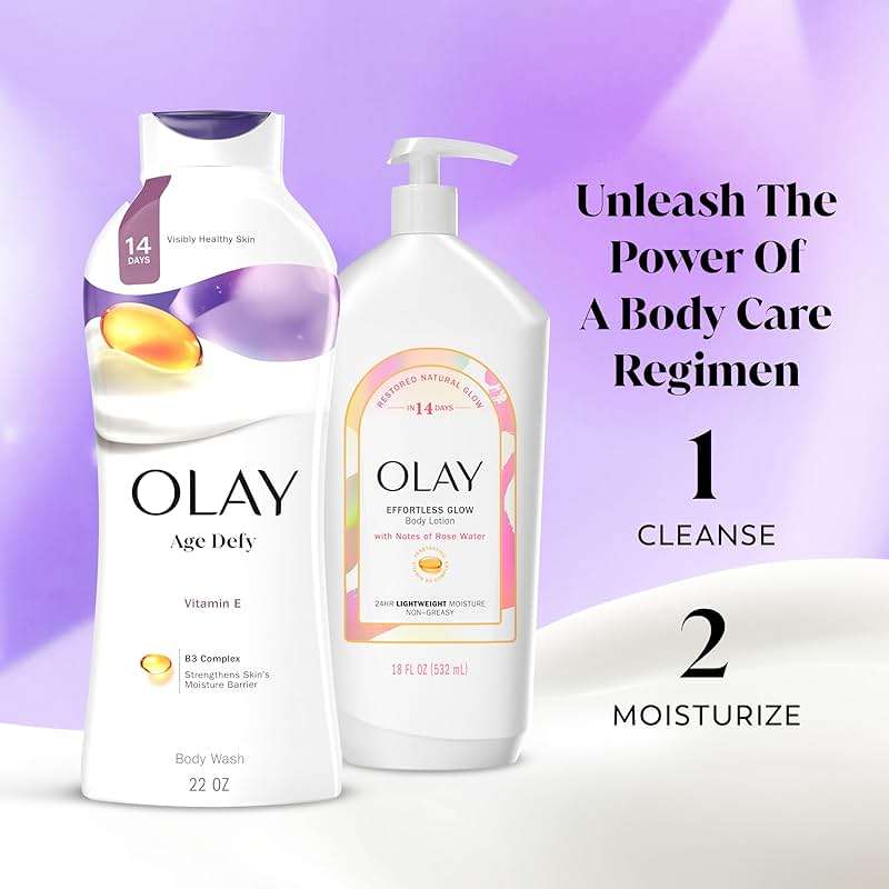 Olay Body Wash for Women, Age Defying with Vitamin E, 24hr Moisturizing, Hydrating & Refreshing, B3 Vitamin Complex, Free of Parabens & Phthalates, for All Skin Types, Scented, 22 fl oz (Pack of 2) - Image 8