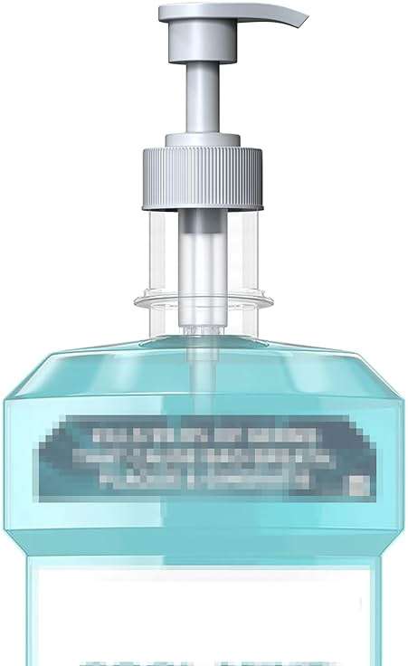 Compatible with Listerine Mouthwash Pump Dispenser for 1 and 1.5 Liter Bottles by kitchentoolz - Easy Dispensing and Mess Free - White Pump - Image 1