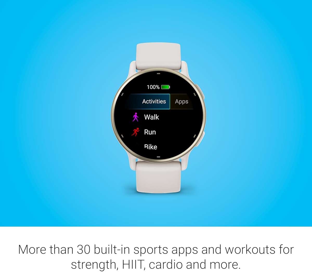 Garmin vívoactive 5, Health and Fitness GPS Smartwatch, AMOLED Display, Up to 11 Days of Battery (Renewed) (Ivory) - Image 5
