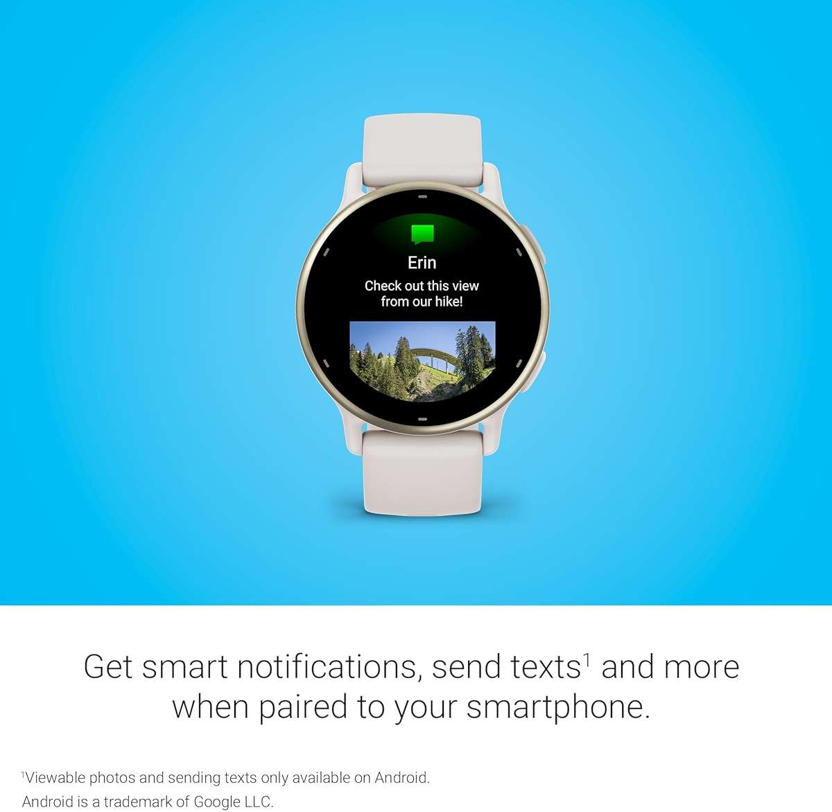 Garmin vívoactive 5, Health and Fitness GPS Smartwatch, AMOLED Display, Up to 11 Days of Battery (Renewed) (Ivory) - Image 6
