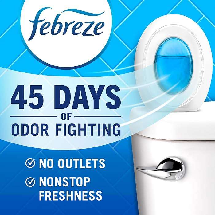 Febreze Bathroom Air Freshener, Odor-Fighting, Plug In Alternative, Air Fresheners for Small Spaces in Home, Bathroom, Kitchen, & Closet, Lilac & Watermelon Scents, 4ct (2 of Each Scent) - Image 2