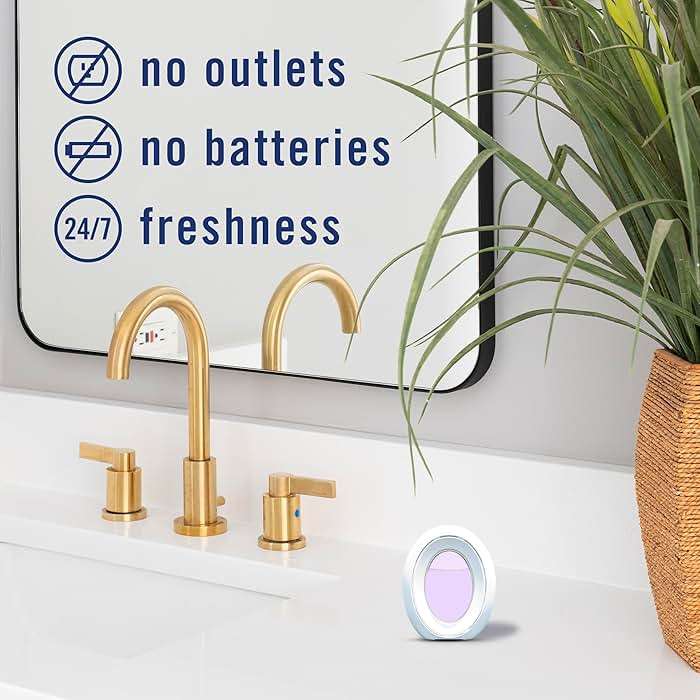 Febreze Bathroom Air Freshener, Odor-Fighting, Plug In Alternative, Air Fresheners for Small Spaces in Home, Bathroom, Kitchen, & Closet, Lilac & Watermelon Scents, 4ct (2 of Each Scent) - Image 5