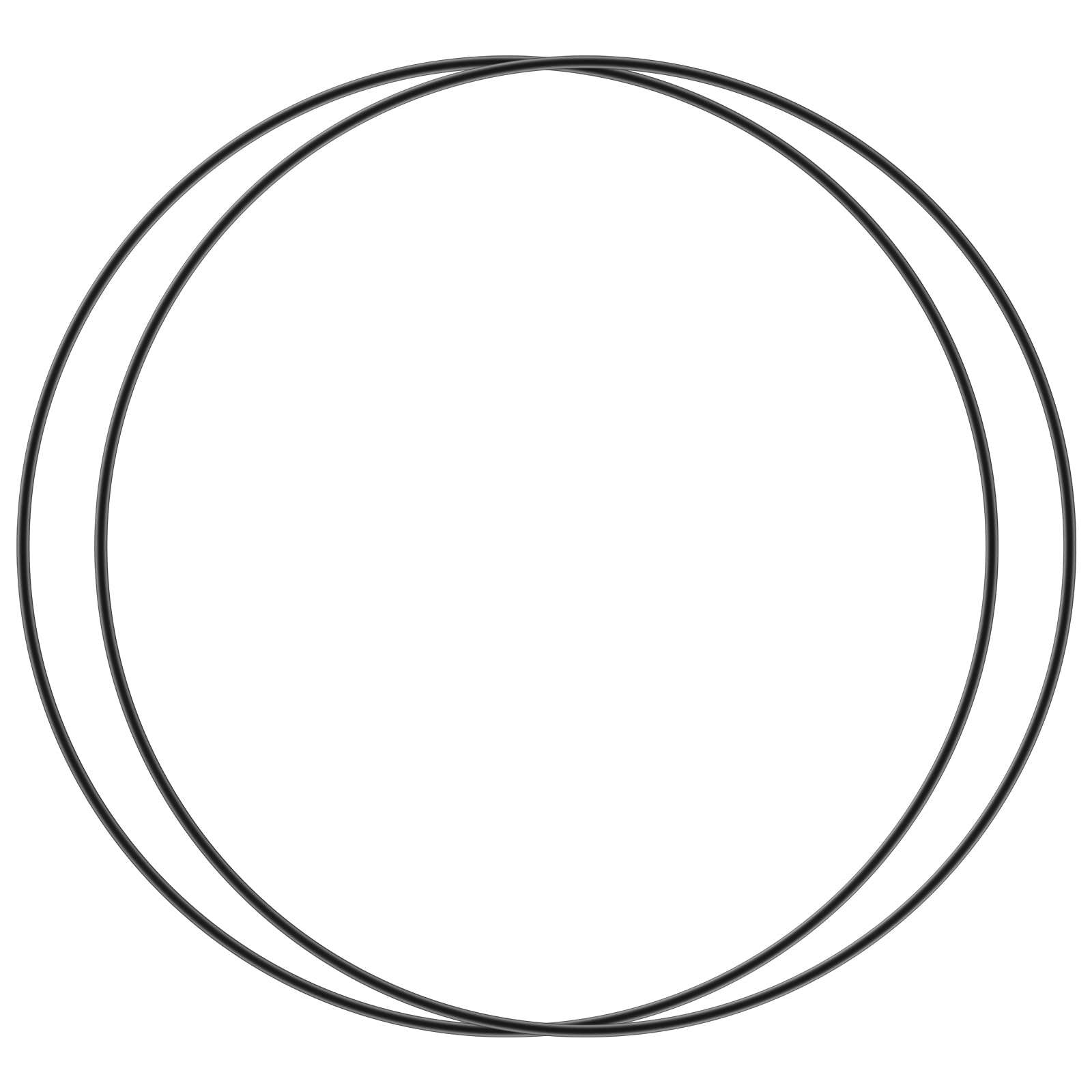 Showingo O-Rings Gasket Seals Replacement for Gamma2 Vittles Vault 12" Lids (3, 5 & 6 Gallon Buckets) - Pack of 2 - Image 1