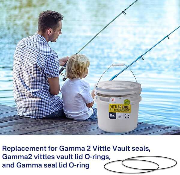 Showingo O-Rings Gasket Seals Replacement for Gamma2 Vittles Vault 12" Lids (3, 5 & 6 Gallon Buckets) - Pack of 2 - Image 5