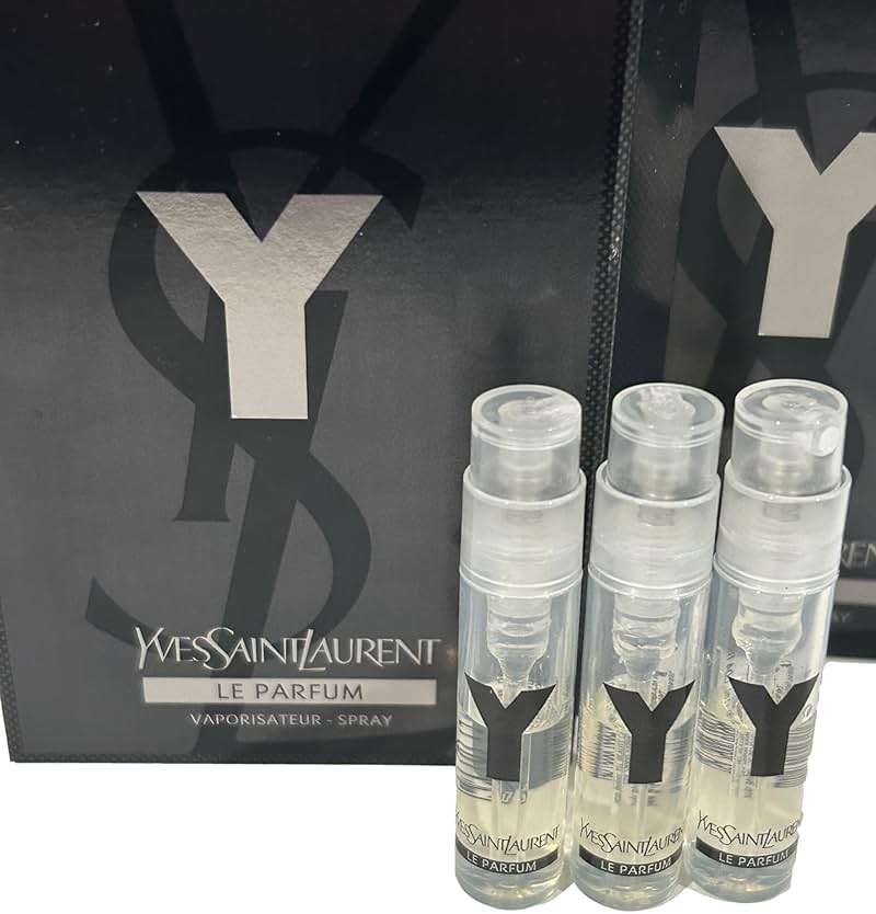 Yves Saint Laurent YSL Y LE PARFUM Men Sample Perfume Spray Trial Size Partially Filled Vials 1.2 ml / 0.04 fl oz (set of 3) - Image 3