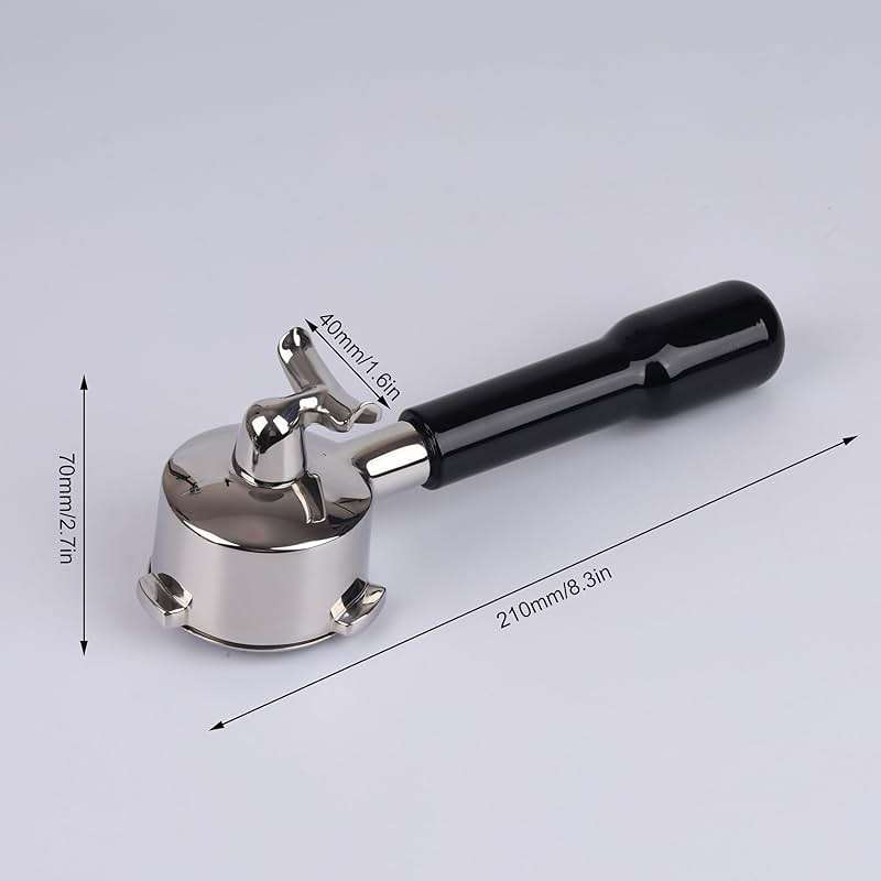 54mm Portafilter Double Spout Compatible with Breville Bambino Plus (BES500)/ Infuser (BES840XL) 54mm Breville Barista Series-ABS Handle - Image 3