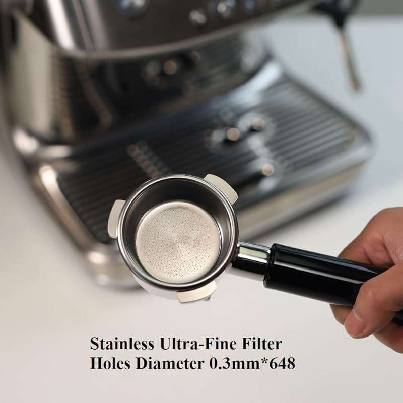 54mm Portafilter Double Spout Compatible with Breville Bambino Plus (BES500)/ Infuser (BES840XL) 54mm Breville Barista Series-ABS Handle - Image 5