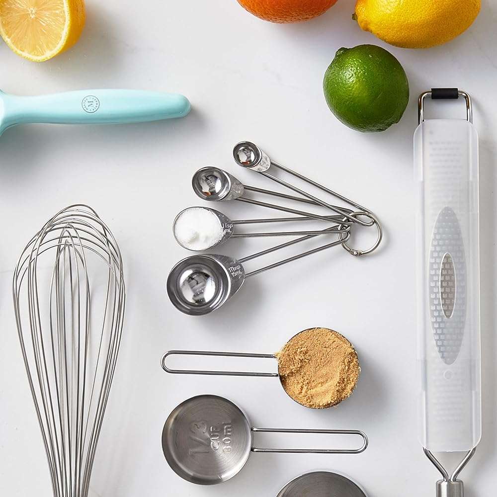 Martha Stewart Richburn 4-Piece Stainless Steel Measuring Spoons Set – Durable and Accurate Kitchen Measuring Tools for Baking and Cooking - Image 2
