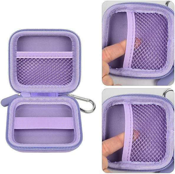 Square A-SKU-0485 Contactless and Chip Card Reader Case - Hard Carrying Bag Holder with USB Charge Cable for EMV Chip Cards/Apple Pay/Android Pay - Purple - Image 4
