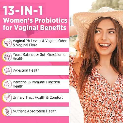 Trehealtt 70 Billion CFUs Vaginal Probiotics, PH Balance with Probiotic & Prebiotic & D-Mannose, Women Probioticos for Odor & Flora, Yeast, vag, Urinary Health, GMO-Free, 60 Days Supply - Image 3